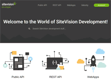 Tablet Screenshot of developer.sitevision.se